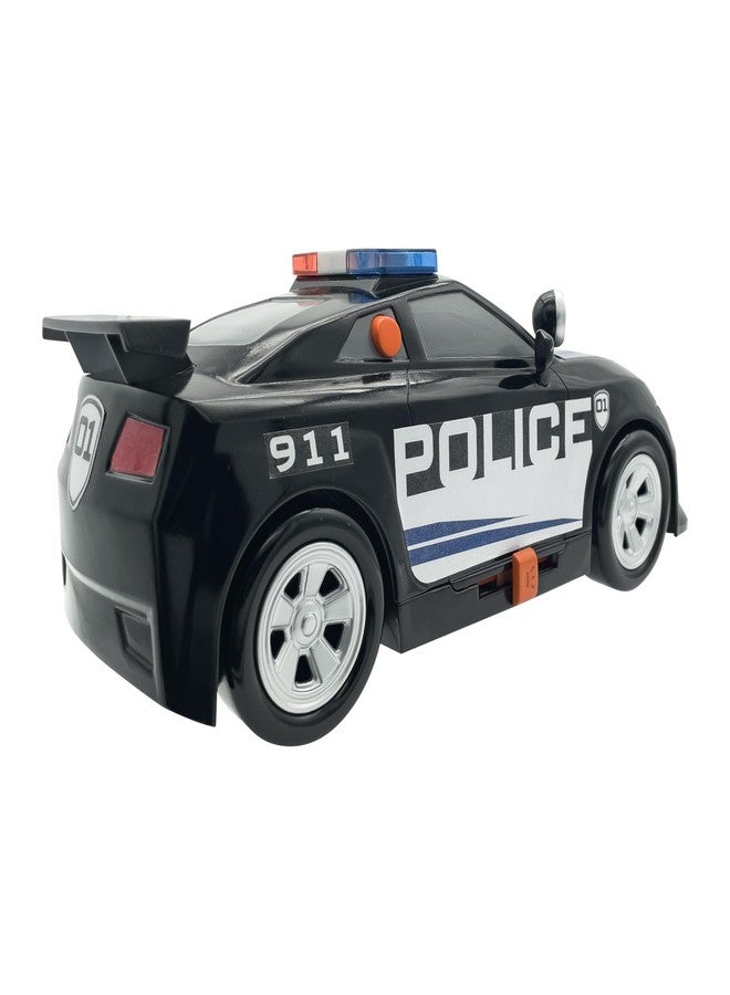 Mighty Fleet Power Movers 15” Interactive Police Car Toy - Motion Drive Motorized Action, Flashing Lights & Siren, Working Spotlight, Batteries Included, Kids Ages 3 + - Image 3